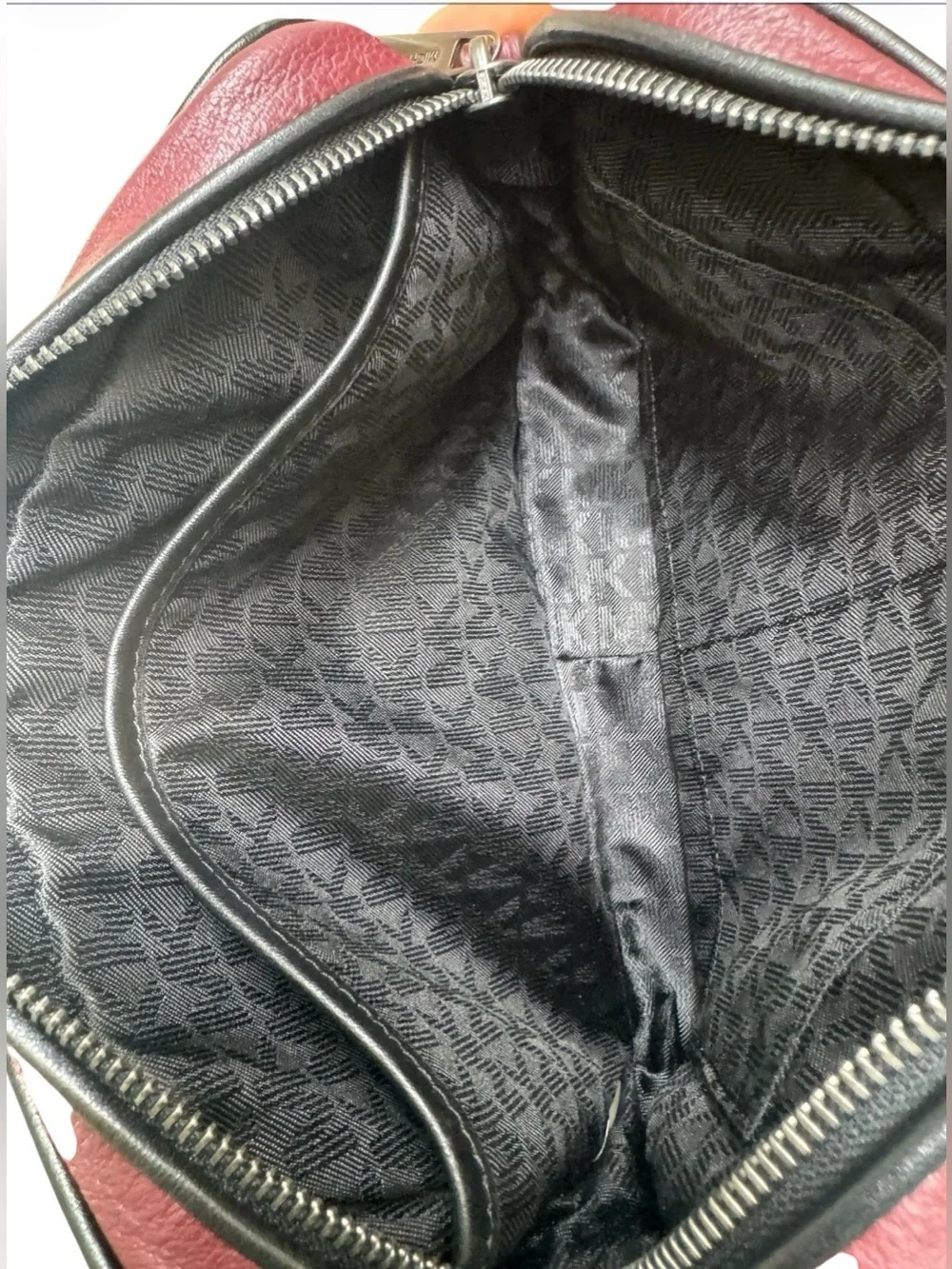 Michael Kors Pebbled Leather Crossbody in Wine